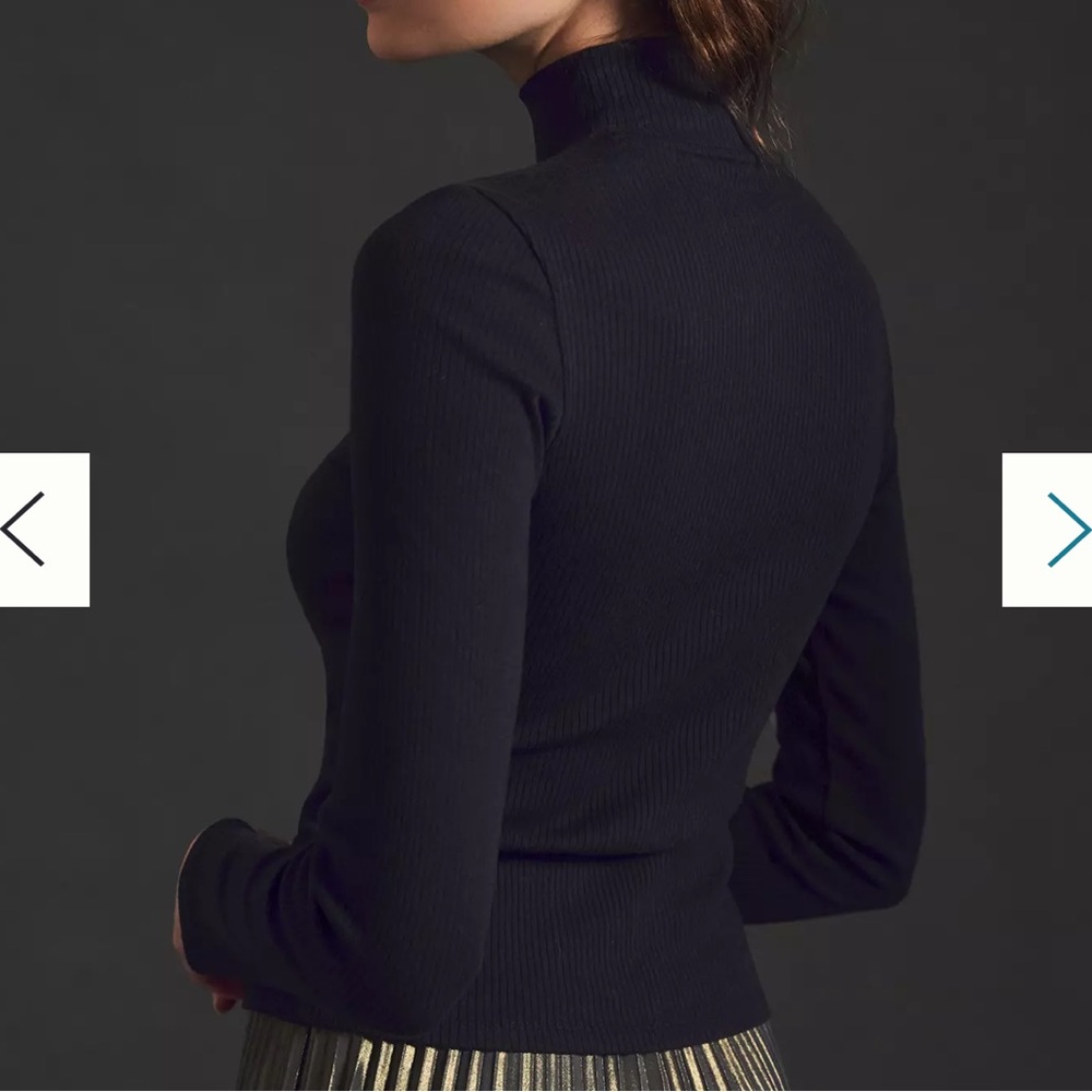 Maeve by Anthropologie Ribbed Turtleneck